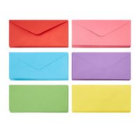 Business Envelopes - 120-Pack #10 Envelopes, Standard V-Flap Envelopes for Holiday, Office, Checks, Invoices, Letters, Mailings, Windowless Design, Gummed Seal, 6 Assorted Colors, 4-1/8 x 9-1/2 Inches