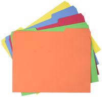 AmazonBasics AMZ401  File Folders - Letter Size (100 Pack) - Assorted Colors