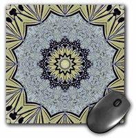 3dRose LLC 8 x 8 x 0.25 Inches Mouse Pad, Blossoms Fantasy Fly Flower Mandala (mp_42027_1)