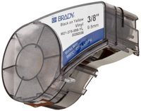 Brady M21-375-595-YL BMP21 Tape B- 595 Indoor/Outdoor Vinyl Film Size: 3/8" x 21' BLK/YEL
