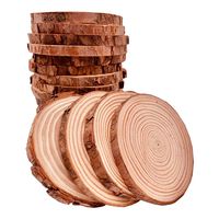 Unfinished Natural Wood Slices 20 Pcs 3.5-4 inch Craft Wood kit Circles Crafts Christmas Ornaments Rustic Wedding Decoration DIY Crafts with Bark for Crafts