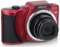 Minolta 20 Mega Pixels Wi-Fi Digital Camera with 22x Optical Zoom, 1080p HD Video & 3" LCD, Red (MN22Z-R)