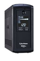 CyberPower CP1000AVRLCD Intelligent LCD UPS System, 1000VA/600W, 9 Outlets, AVR, Mini-Tower