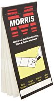 Morris Products 21238 Write and Wrap Booklet, 1" Label Width, 2-1/2" Label Length, 1" x 3/4" Write Area