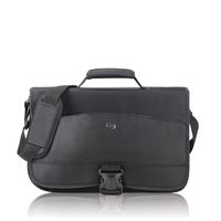Solo Conquer 15.6 Inch Expandable Laptop Messenger, Black