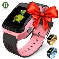 OLTEC 【2019 Update】 Smart Watch for Kids - Smart Watches for Boys Smartwatch GPS Tracker Watch Wrist Android Mobile Camera Cell Phone Best Gift for Girls Children boy Pink Blue Yellow