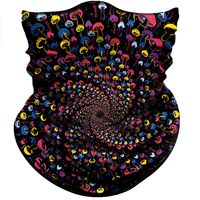 Obacle Seamless Bandana for Rave Face Mask Dust Wind UV Sun Protection Neck Gaiter Tube Mask Headwear for Women Men Festival Party Motorcycle Riding Fishing Outdoor (Colorful Spiral Jellyfish)