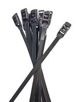 14" Low Profile Cable Ties - 100 Pack (Black)