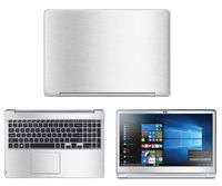 Decalrus - Protective Decal for Samsung Notebook 7 Spin-NP740U5M (15.6" Screen) Laptop Silver Texture Brushed Aluminum Skin case Cover wrap BAsamsungSpin7_15Silver