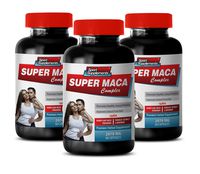 Testosterone Booster with Horny Goat Weed - Super MACA Complex - Premium Herbal Supplements - l-arginine Horny Goat Weed - 3 Bottles 180 Capsules