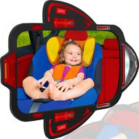 COZY GREENS Baby Car Mirror Shuttle | 100% Lifetime Satisfaction Guarantee | Shatterproof & Crash Tested | Largest and Most Stable | Baby Mirror for Car Carseat | Mirrors Backseat Rear Facing Kids