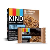 KIND Healthy Grains Granola Bars, Double Dark Chocolate, Gluten Free, 1.2 Ounce (Pack of 30)