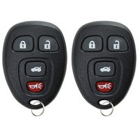 KeylessOption Keyless Entry Remote Control Car Key Fob Replacement for 15252034 (Pack of 2)
