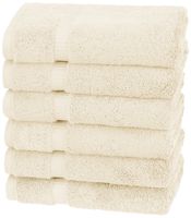 Pinzon Organic Cotton Hand Towels, Set of 6, Ivory