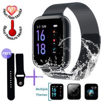 SZHAIYU Smart Watch Bracelet with Blood Pressure Heart Rate Monitor Pedometer Fitness Tracker Smartwatch for Android iOS (Black)