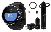 Suunto Spartan Sport Wrist HR Multisport GPS Watch with Color Touch Screen and Wearable4U Ultimate Power Pack Bundle (BARO Stealth)