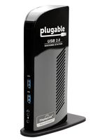 Plugable USB 3.0 Universal Laptop Docking Station for Windows (Dual Video HDMI & DVI/VGA, Gigabit Ethernet, Audio, 6 USB Ports) (Renewed)