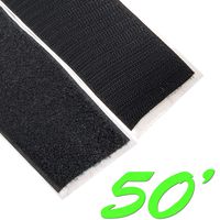 Electriduct 2" Adhesive Backed Hook & Loop Sticky Back Tape Fabric Fastener - 50 Feet