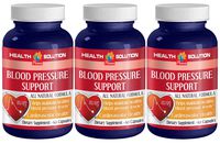 Natural folic Acid - Blood Pressure Support - Heart Healthy antioxidants (3 Bottles)