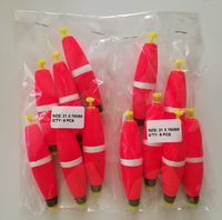 oksporting Weighted Peg Float Bobber Fishing 3" Red -1 Dozen - Sales for $12.99 (New)