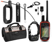 Garmin Alpha 100 TT15 Combo Hunting Armor Bundle w/PlayBetter Portable Charger, Silicone Case, Screen Protectors & Tether | Garmin Field Bag, Birdseye Satellite (Black Case)