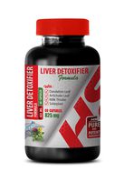 Liver Support Complex - Liver DETOXIFIER Formula 825 MG - Milk Thistle with Artichoke - 1 Bottle 60 Capsules