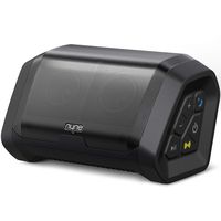 NYNE Punch Portable Wireless Bluetooth Speakers 4.2 Waterproof IP67, 20 Hours Play-time, 100 ft Range,Stereo Pairing, Durable and Loud Speakers Compatible iPhone/Samsung, Outdoor/Beach/Travel,Black