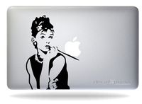 Audrey Hepburn - Sticker Decal MacBook, Air, Pro All Models