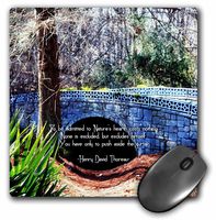 3dRose A Photo of A Nature Scene with A Quote, Thoreau Mouse Pad (mp_173173_1)