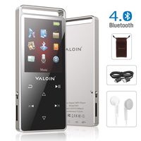 MP3 Player,8GB MP3 Player with Bluetooth 4.0, ValoinUS Lossless Sound Music Player Multifunction MP3 Player with FM Radio Voice Recorder Pedometer for Walking,Support up to 128GB