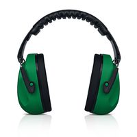 HEARTEK Kids Ear Protection Noise Reduction Children Protective Earmuffs - Sound Cancelling Hearing Muffs for Toddler, Baby, Infants - Adjustable, Foldable with Travel Bag - Dark Green