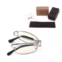 Mind Bridge Compact Foldable Blue Light Blocking Computer Reading Glasses Unisex Light Golden (Model 8802)