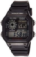 Casio Men's AE1200WH-1A World Time Multifunction Watch