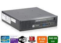 HP 800G1 USFF, Intel i3-4160T-3.1GHz, 8GB Memory, 240GB SSD Drive, WiFi,HDMI, Win 10 Pro(Renewed)