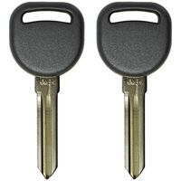 qualitykeylessplus Two Replacement Transponder Chip Keys PK3+ B115PT for GM Vehicles with Free KEYTAG