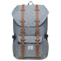 Laptop Outdoor Backpack, Travel Hiking& Camping Rucksack Pack, Casual Large College School Daypack, Shoulder Book Bags Back Fits 15" Laptop & Tablets by Kaukko (P12-Grey)