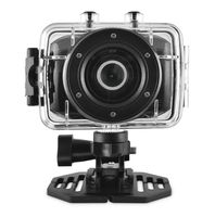 Ematic EVH625BL AVI Video Recording ActionCam HD with Post and Helmet Mount