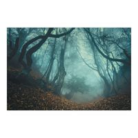 Haunted Forest Backdrop Banner (9 feet long) Halloween Party Decor
