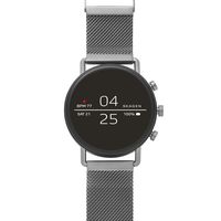 Skagen Connected Falster 2 Stainless Steel Magnetic Mesh Touchscreen Smartwatch, Color: Gunmetal Grey (Model: SKT5105)