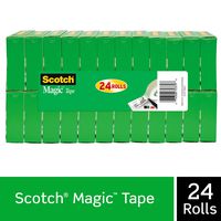 Scotch Brand Magic Tape, Numerous Applications, Cuts Cleanly, Engineered for Office and Home Use, 3/4 x 1000 Inches, Boxed, 24 Refill Rolls (810K24)