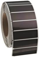 Brady THTEP-176-593-.5BK 3" Width x 1" Height, B-593 Adhesive-Taped Polyester, Gloss Finish Black Thermal Transfer Printer Raised Panel Label (500 per Roll)