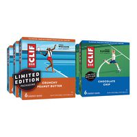 CLIF BAR - Energy Bars - Care Package - Chocolate Chip and Crunchy Peanut Butter - (2.4 Ounce, 6 Packs, Total 36 Bars) (Packaging May Vary)