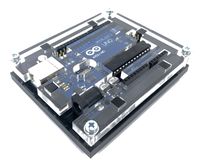 [REPRAPGURU] Uno R3 Case Enclosure New Transparent/Black Acrylic Computer Box Compatible with Arduino UNO R3