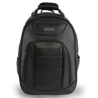 Perry Ellis Men's M327 Business Laptop Backpack with Tablet Compartment, Black, One Size