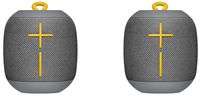 Logitech 2 Pack Ultimate Ears WONDERBOOM Super Portable Waterproof Bluetooth Speaker - (Certified Refurbished) (Stone Grey)
