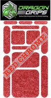 Non Slip Grip Tape Decal Textured Rubber Grip Sticky Stickers 13 Piece for iPhone Grip case Cell Laptop ipad Tablet (Red Chrome)