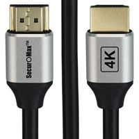 SecurOMax Low Profile HDMI Cable (4K 60Hz, HDMI 2.0, 18Gbps), 10 Feet