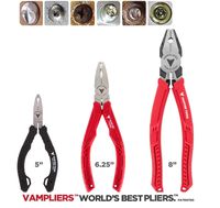 VamPLIERS World's Best Pliers 3 PC set S3C Screw Extraction Pliers for damage/Rusted/Security/Specialty/