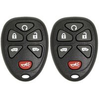 Keyless2Go Remote Keyless Entry Car Key Fob Replacement for GM Vehicles KOBGT04A 15114376-2 Pack