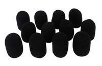 Tetra-Teknica XFFZDP-BLK Lapel & Headset Microphone Windscreen, Color Black, One Dozen Pack